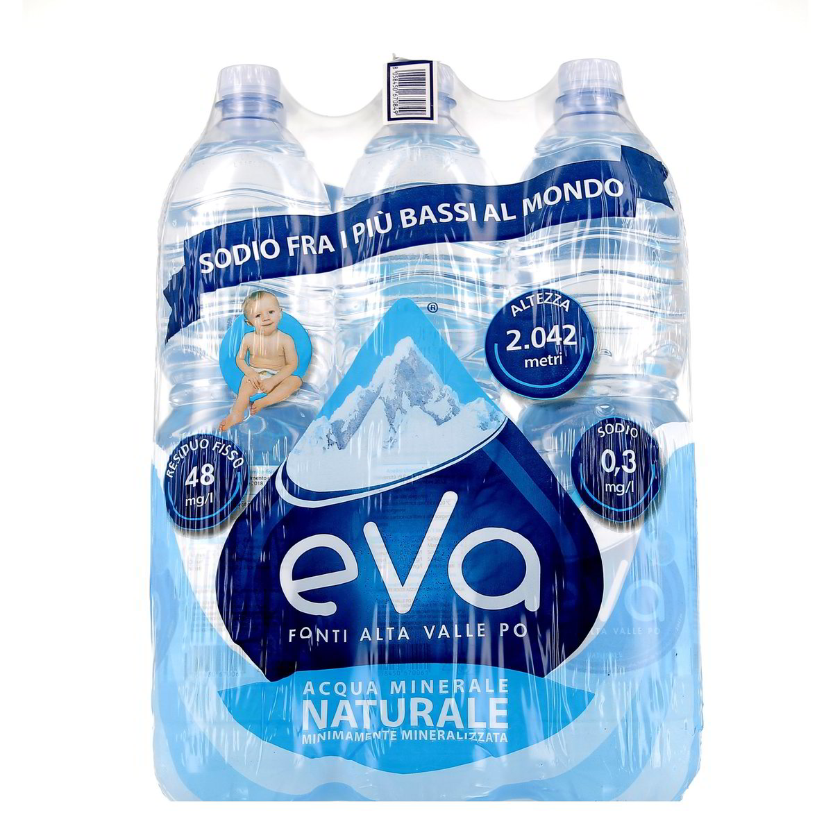 EVA Acqua Naturale 6 bottiglie GRANDI da 1,5 l