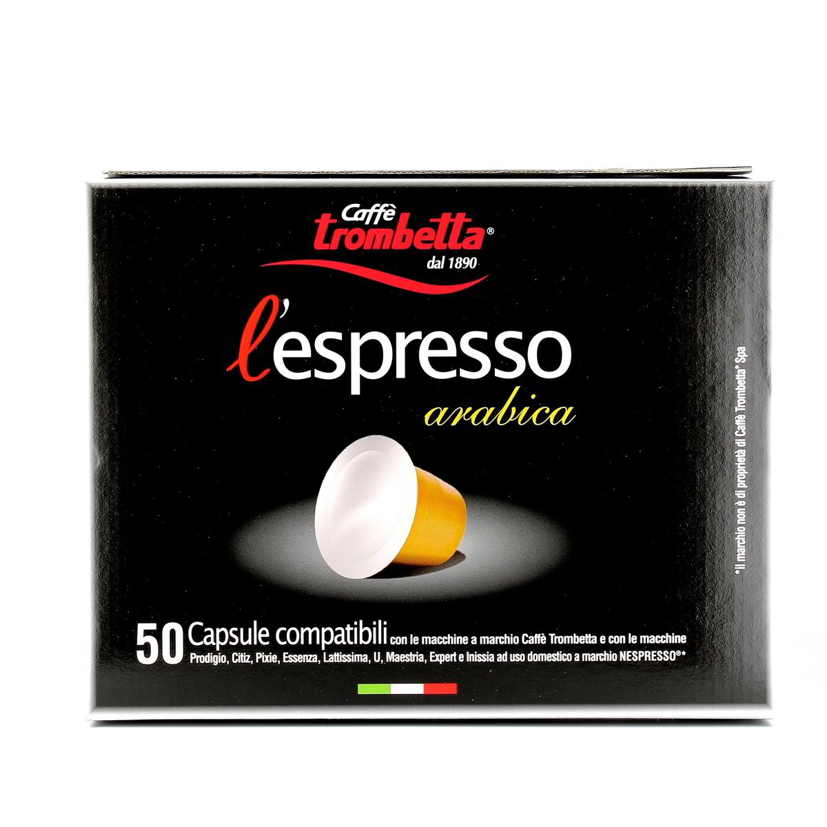 Caffè Trombetta L'espresso Arabica 50 pezzi - 275 g totali
