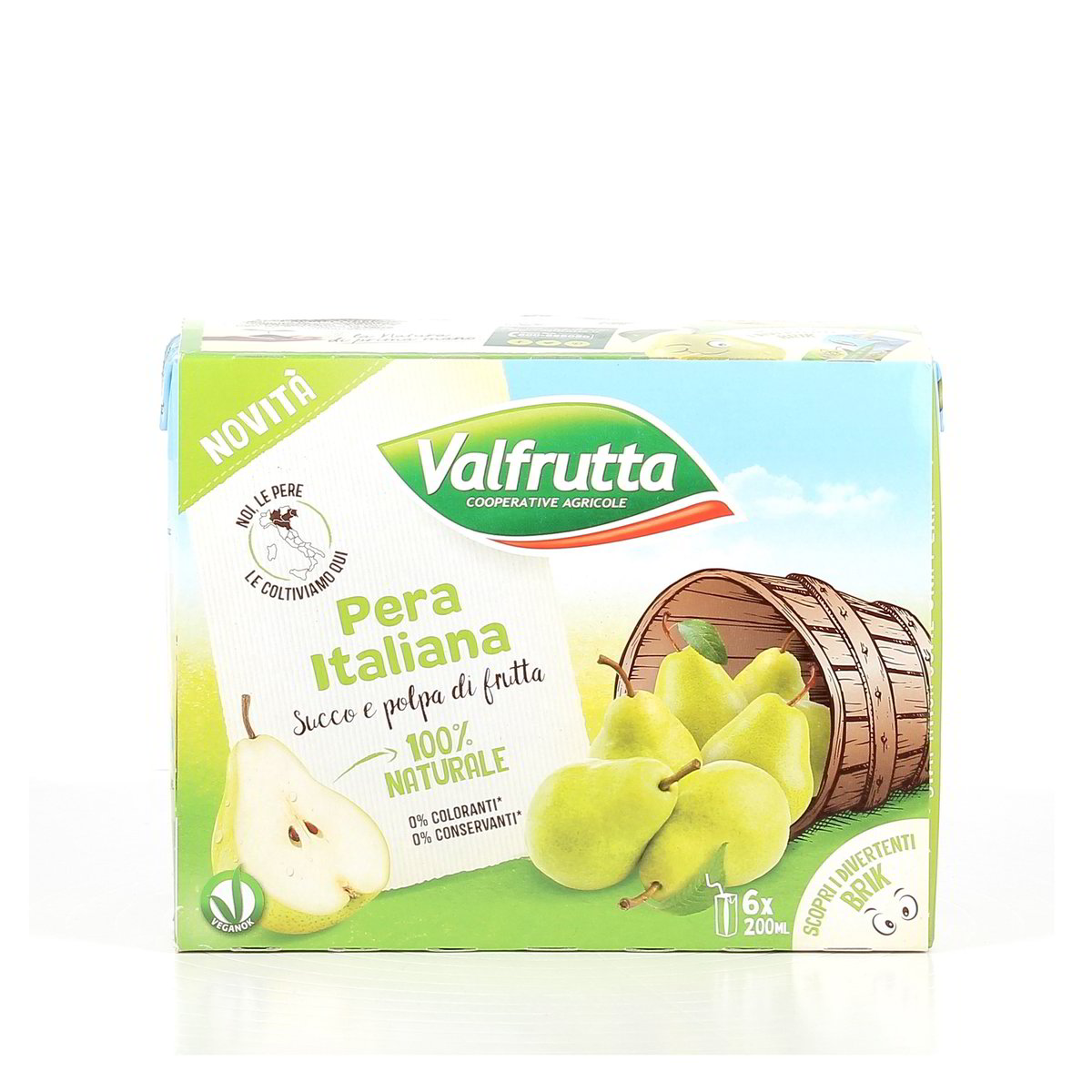 Valfrutta Pera Italiana Succo E Polpa Di Frutta 6x200 ml