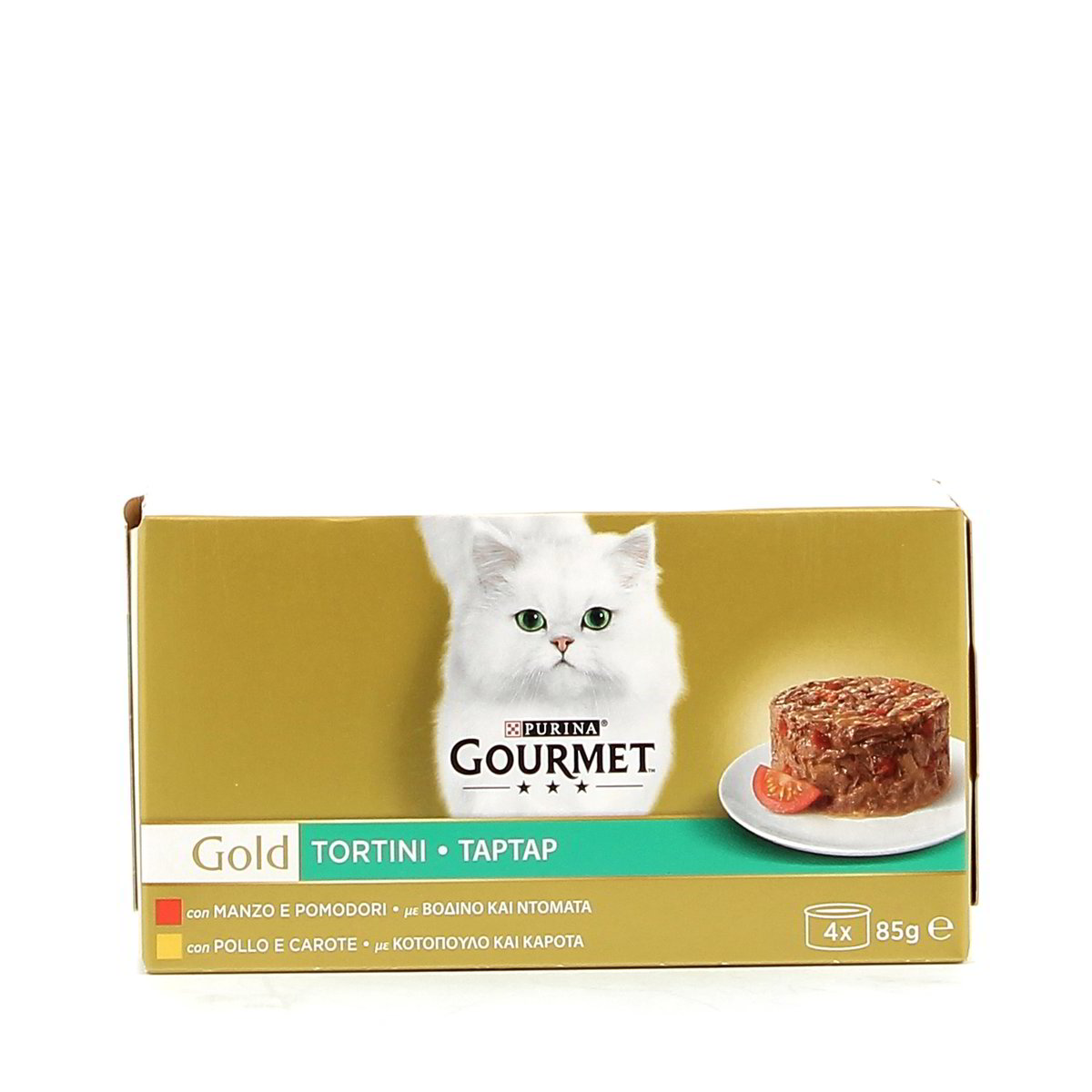 Purina GOURMET GOLD TORTINI MANZO POMODORI E POLLO CAROTE x4 340 g