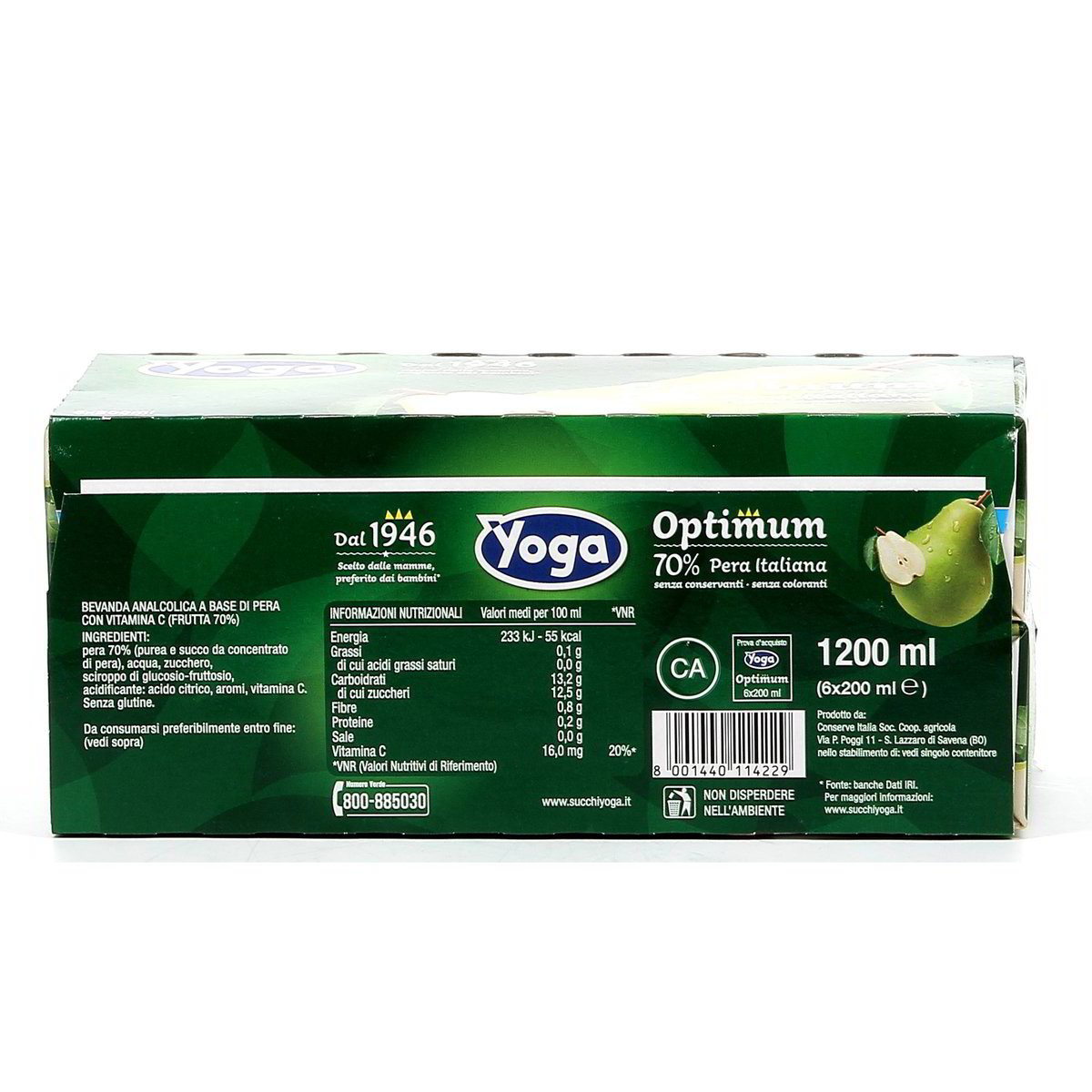 Yoga Succo Optimum Pera 6x20 cl — immagine 3