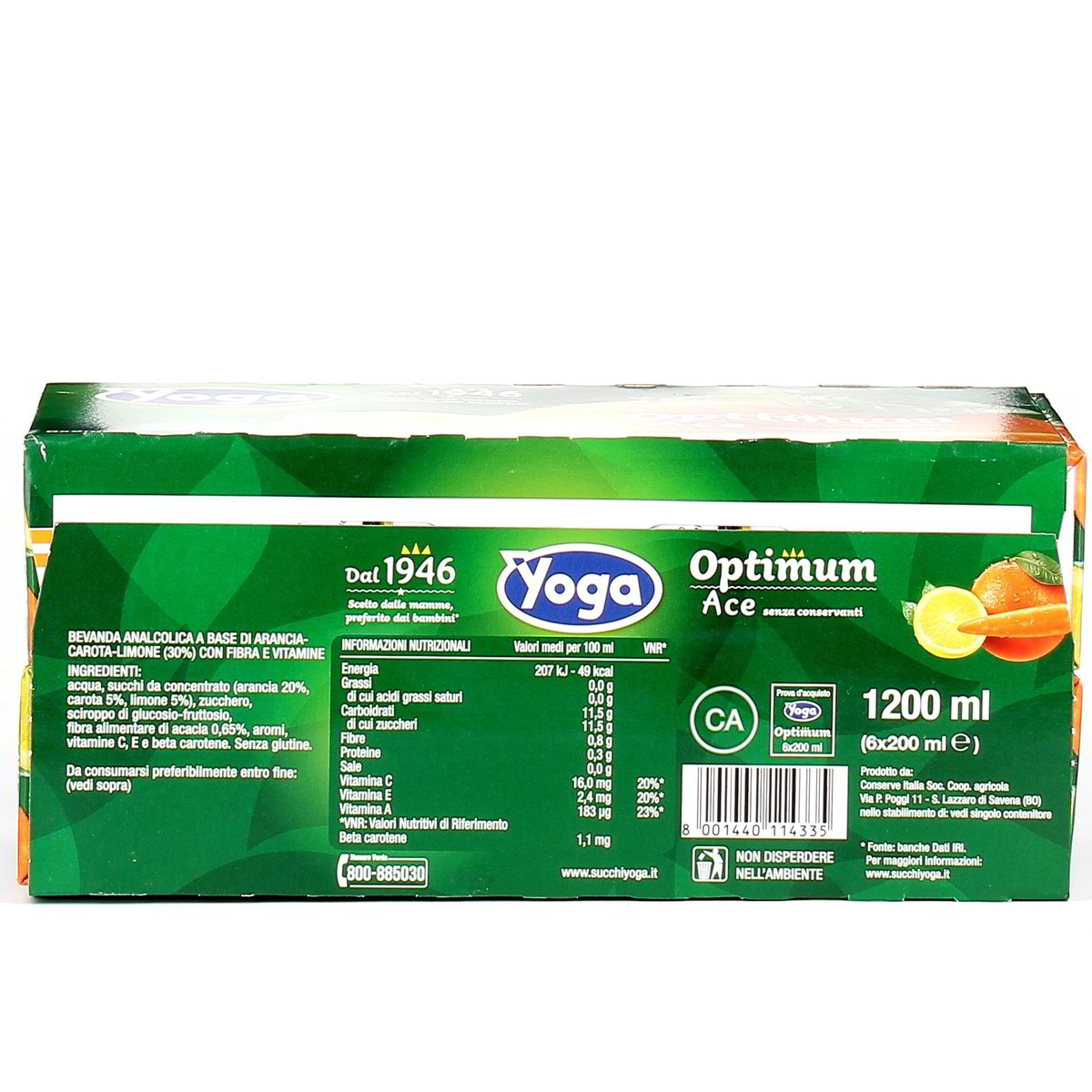 Yoga Succo Optimum Ace 6x20 cl — immagine 3