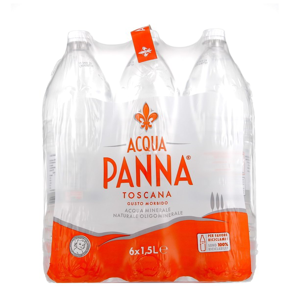 Acqua Panna Acqua Oligominerale Naturale 6 bottiglie GRANDI da 1,5 l