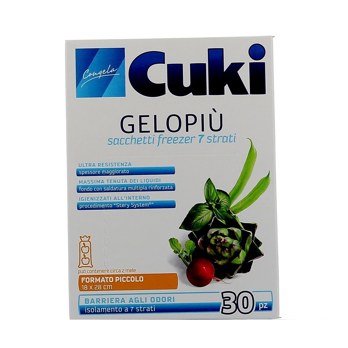Cuki Gelopiù Sacchetti Freezer 7 Strati Piccoli 30 pezzi