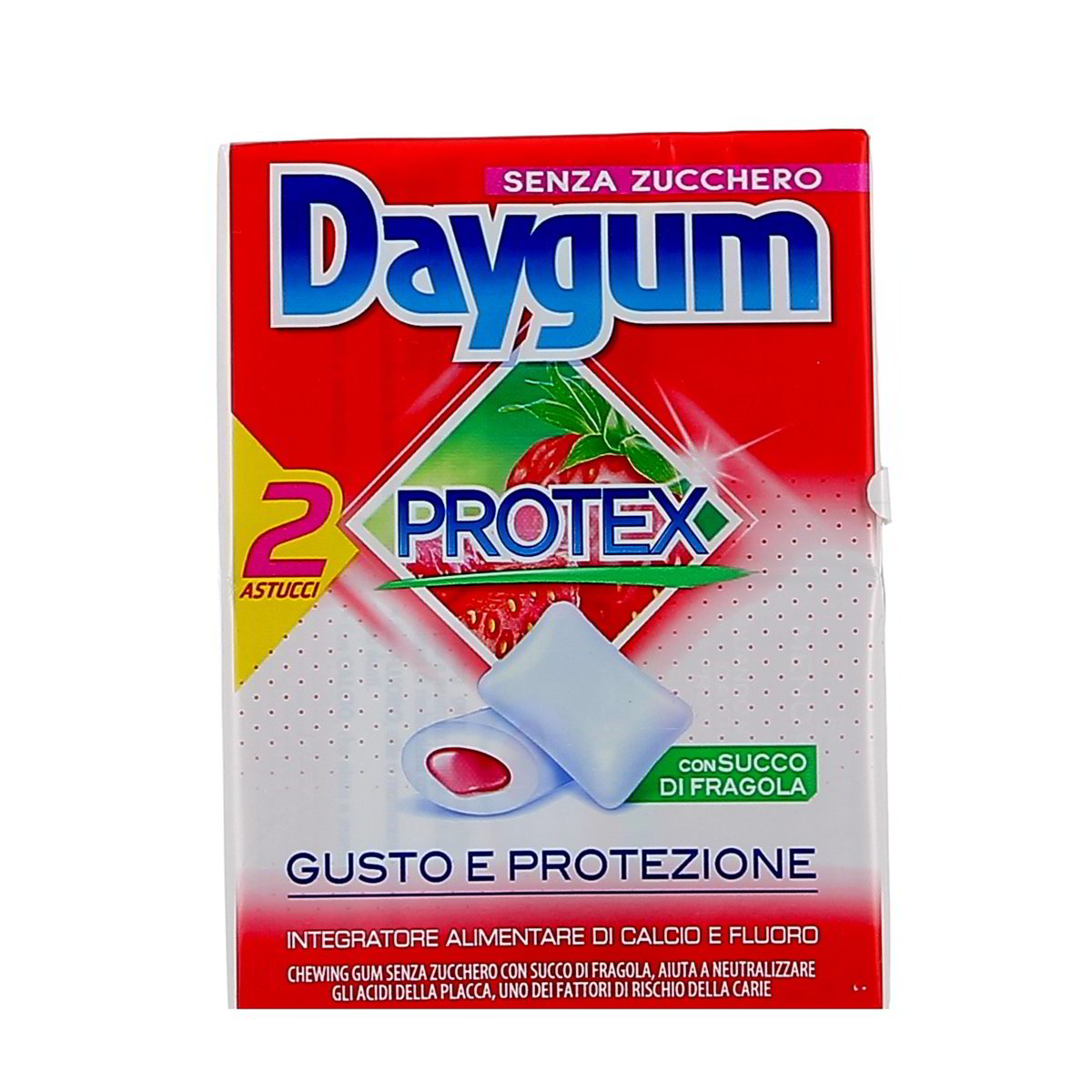 Daygum PROTEX CON SUCCO DI FRAGOLA x2 60 g