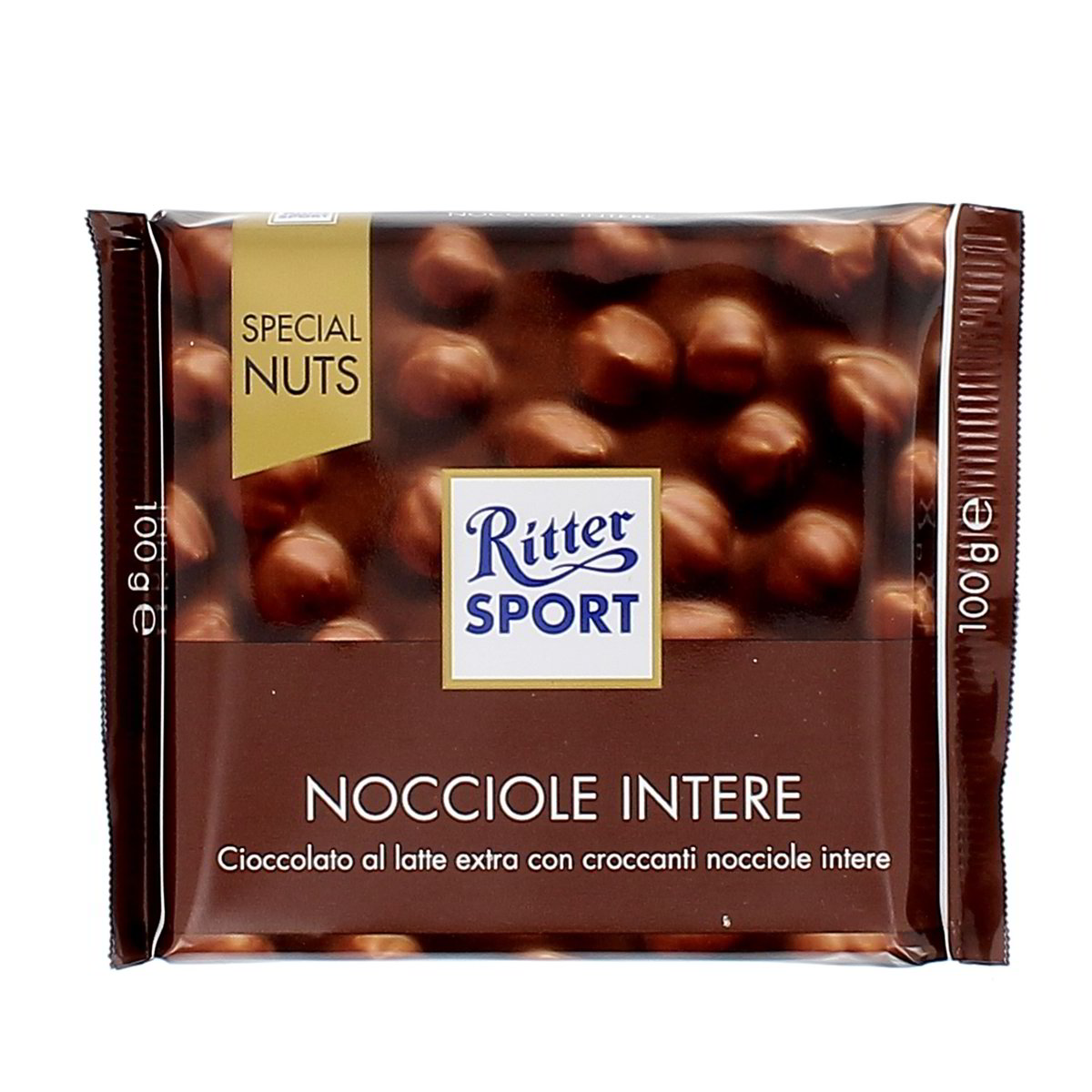 Ritter Sport Cioccolato Al Latte Con Nocciole Intere 100 g