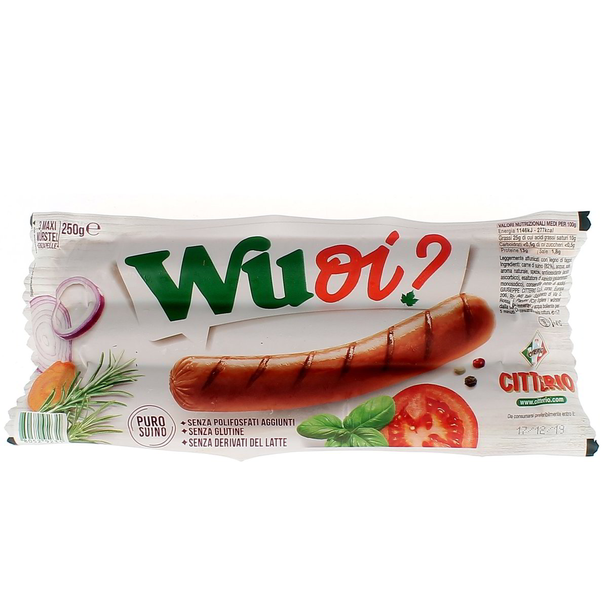 Citterio Woui 3 Maxi Würstel 250 g