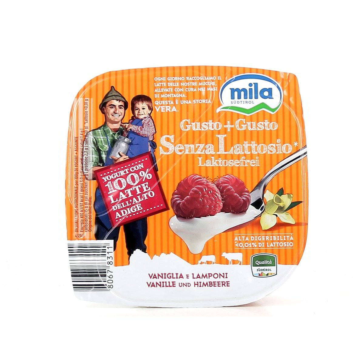 Mila Yogurt Vaniglia E Lamponi Senza Lattosio 150 g