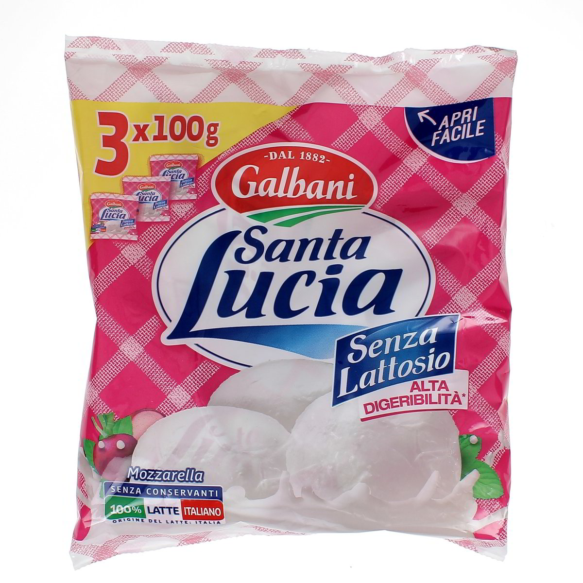 Galbani Mozzarella Santa Lucia Senza Lattosio In Busta 3x100 g