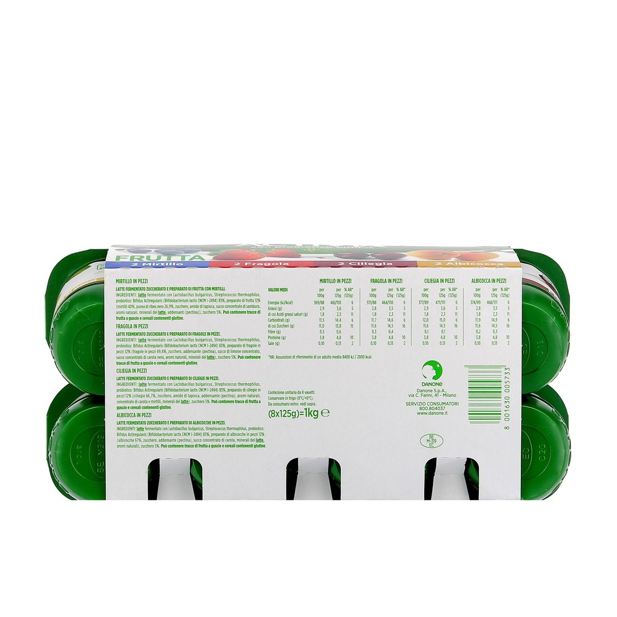 Danone Activia Frutta Gusti Assortiti 8x125 g — immagine 3