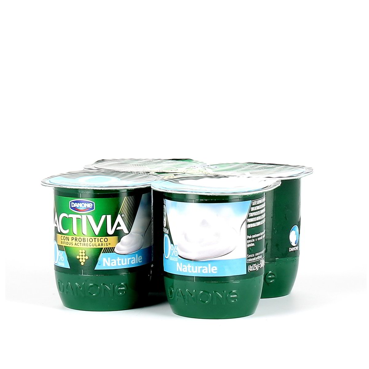 Danone Activia 0% Grassi Naturale 4x125 g