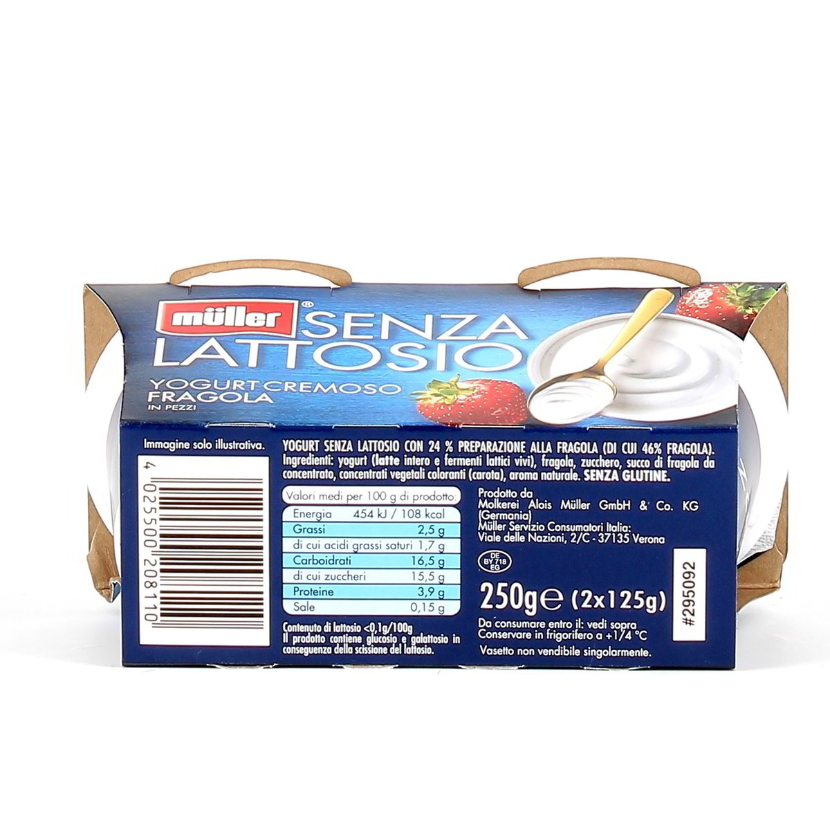 Müller Yogurt Cremoso Fragola Senza Lattosio 2x125 g — immagine 3