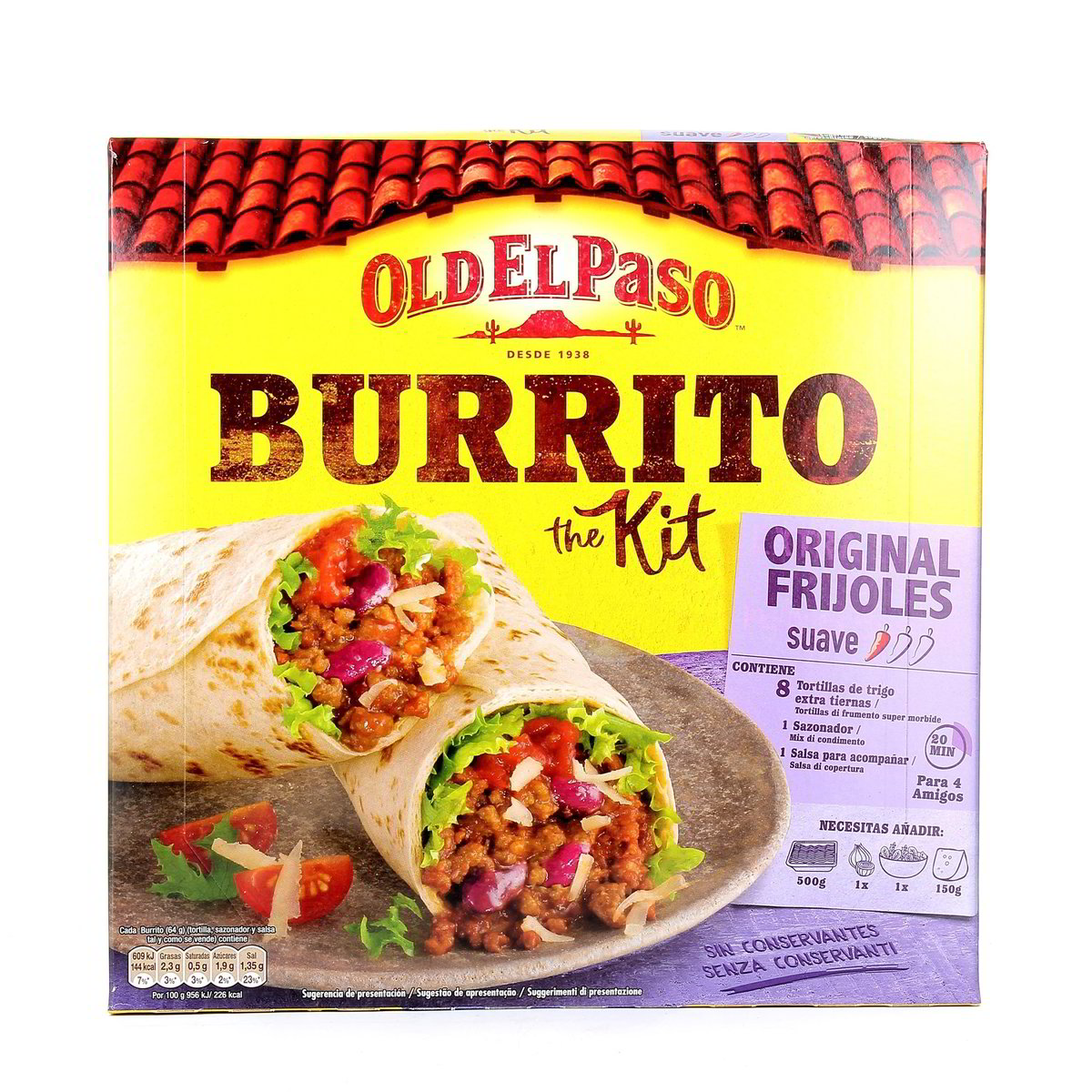 OLD EL Paso Burrito The Kit Original Frijoles 510 g