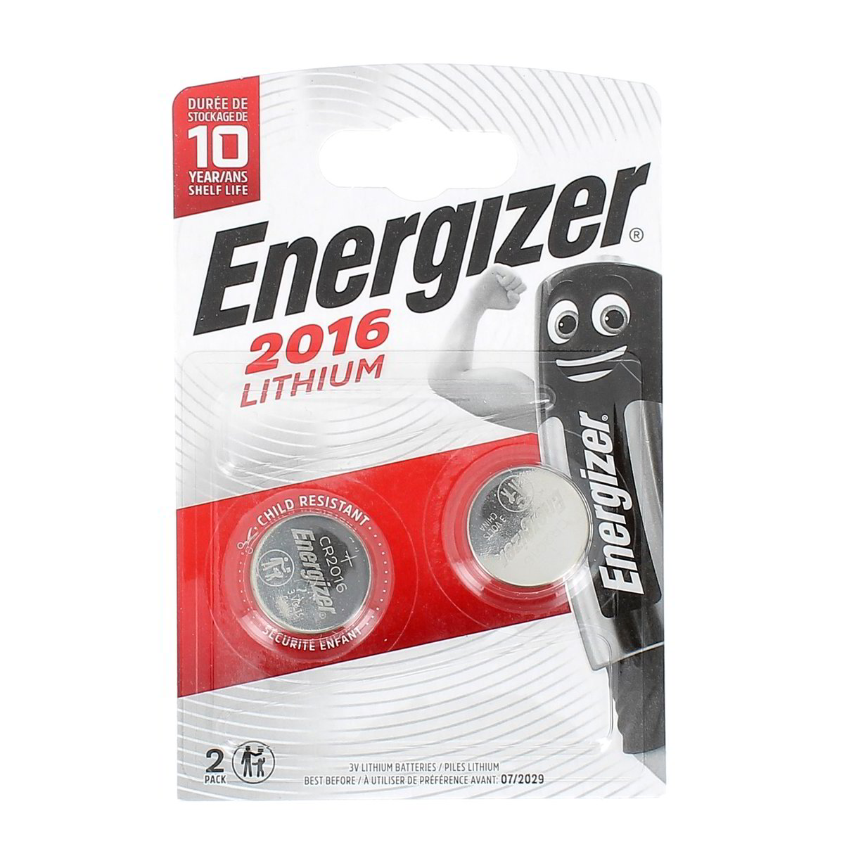 Energizer 2016 Lithium 2 pezzi