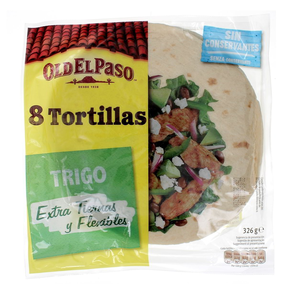 OLD EL Paso 8 Tortillas Trigo 326 g