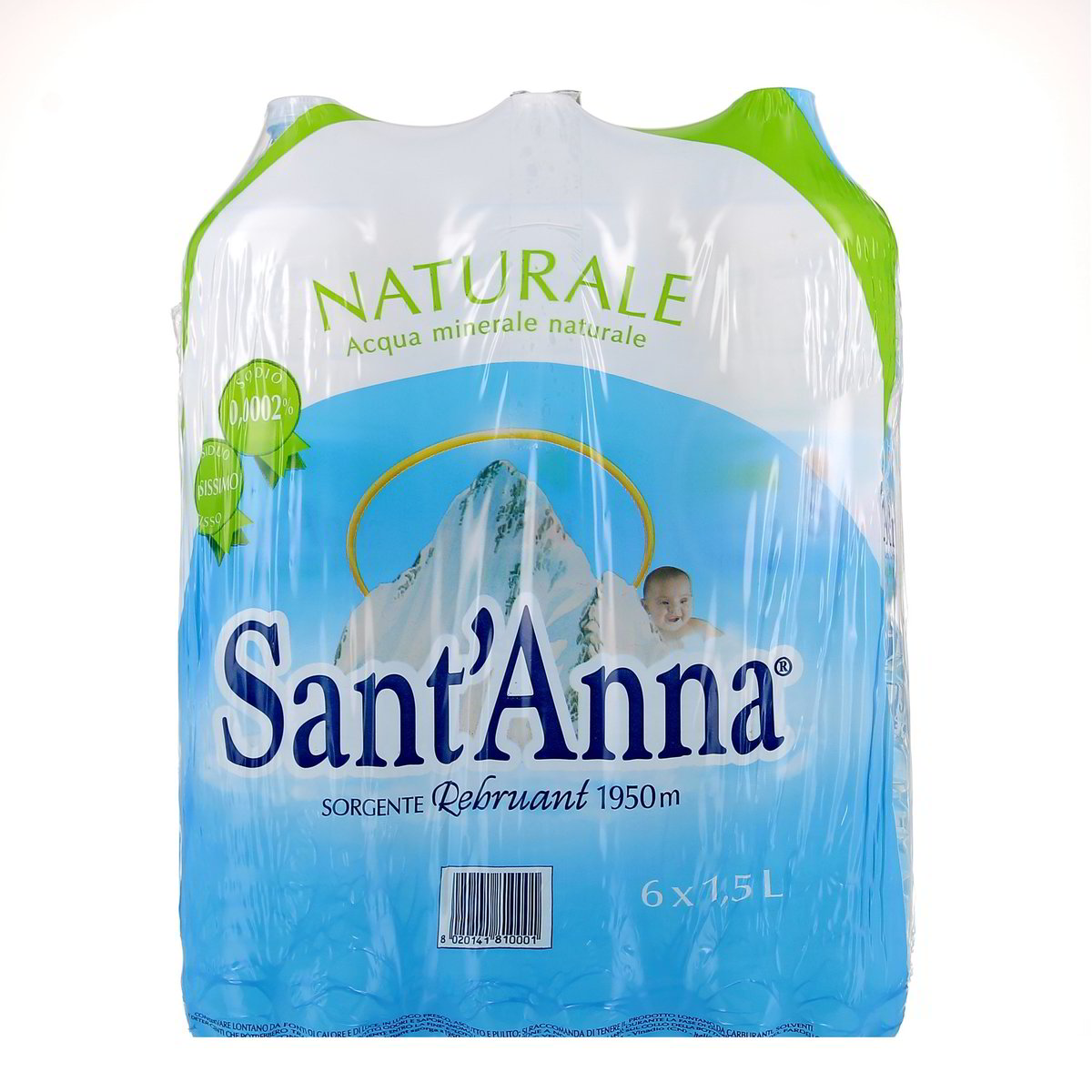 Sant'Anna Acqua Minerale Naturale 6 bottiglie GRANDI da 1,5 l