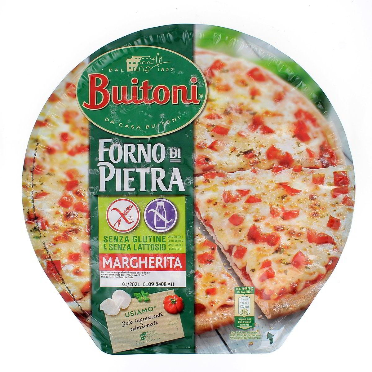 Buitoni Forno Di Pietra Pizza Margherita Senza Glutine E Lattosio 360 g