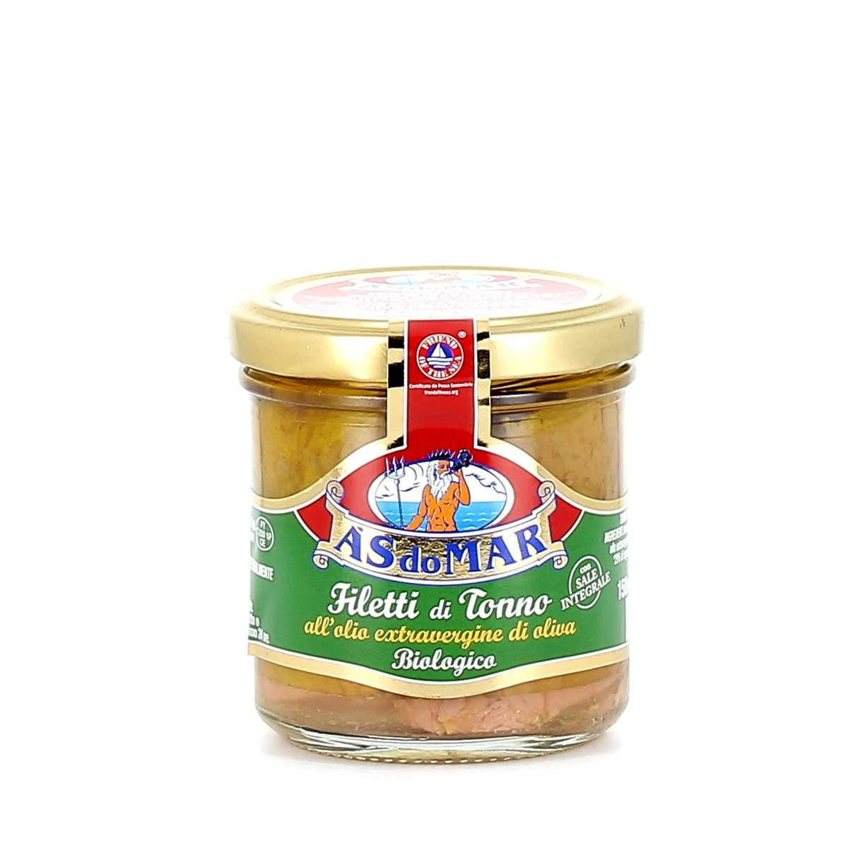 AS DO MAR Filetti Di Tonno All'olio Extravergine Di Oliva Biologico 150 g - sgocciolato 105 g