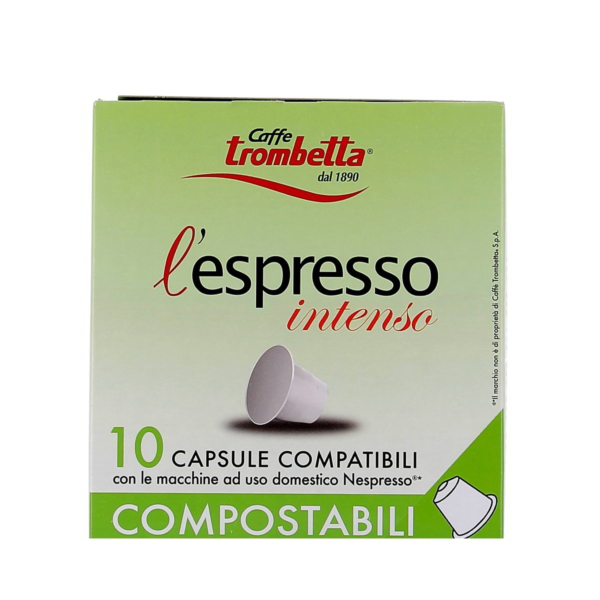 Caffè Trombetta L'espresso Intenso Capsule Compostabili 10 pezzi - 55 g totali