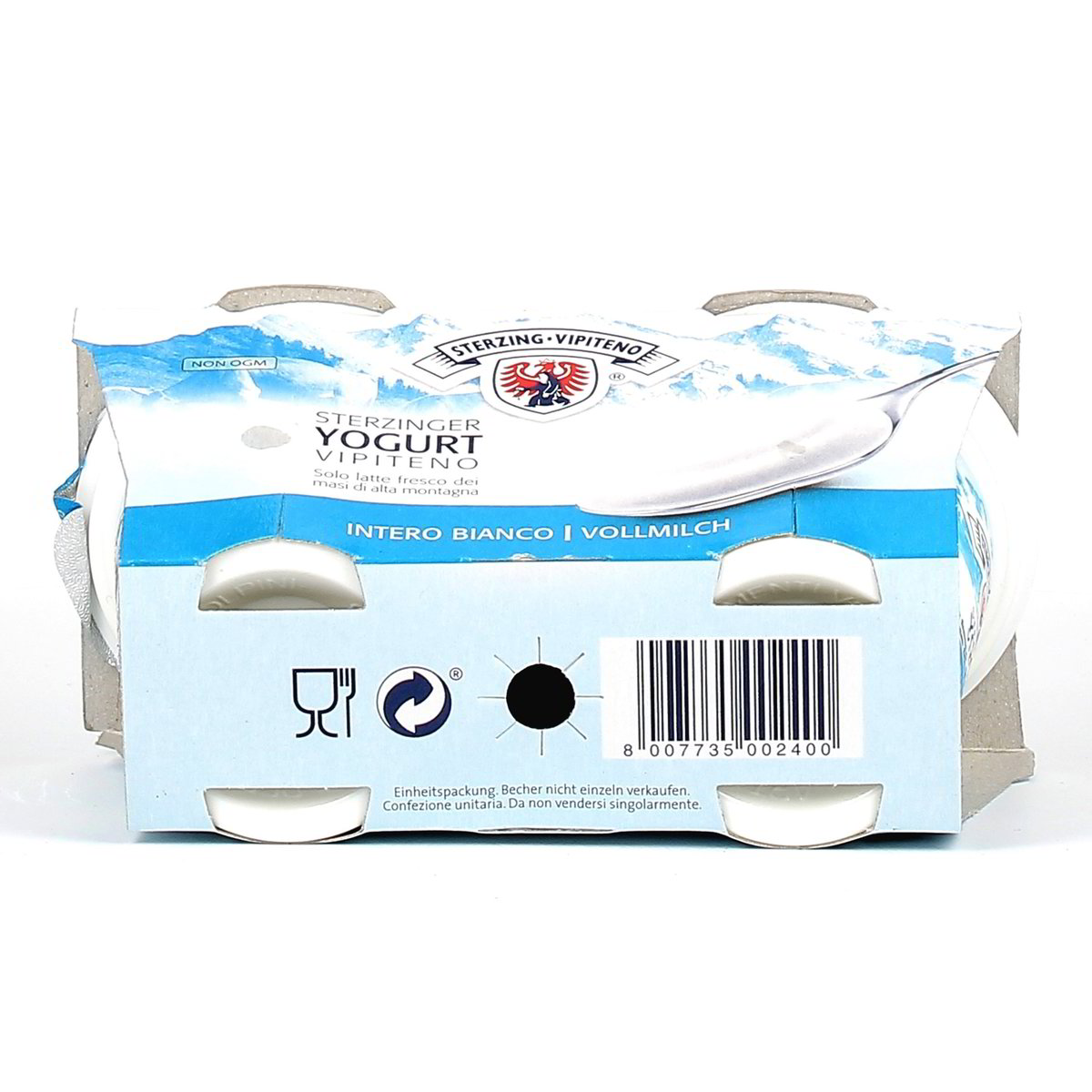 Sterzing Vipiteno Yogurt Intero Bianco 2x125 g — immagine 3