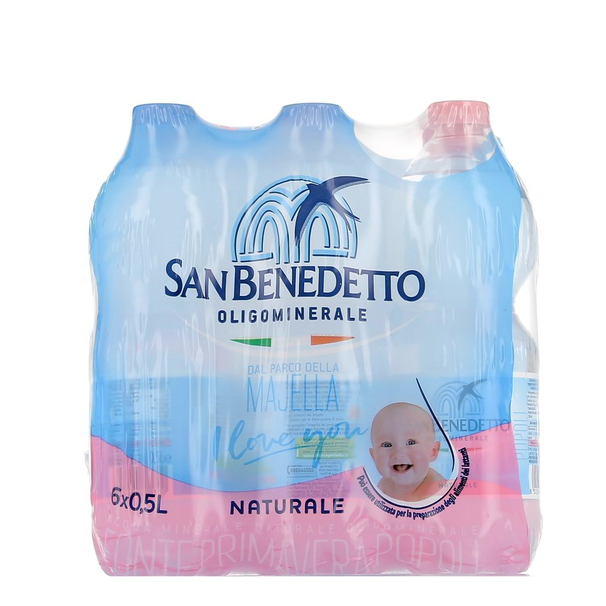SAN Benedetto Acqua Oligominerale Naturale 6 bottiglie PICCOLE da 500 ml