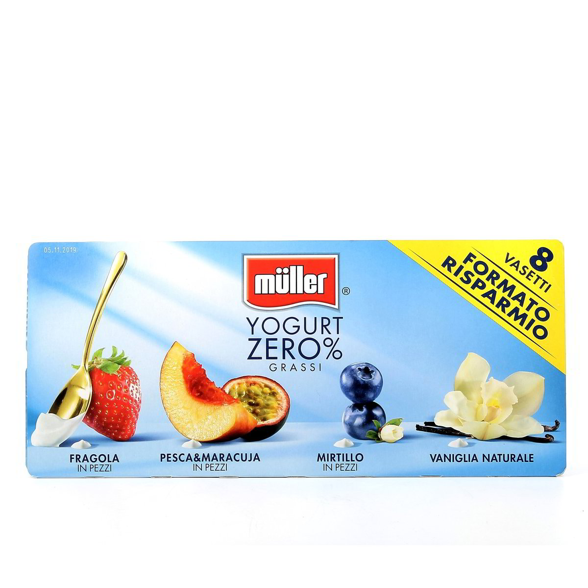 Müller Yogurt Zero% Grassi Gusti Assortiti 8x125 g