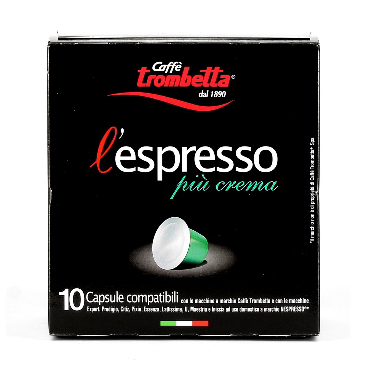 Caffè Trombetta L'espresso Più Crema 10 pezzi - 55 g totali