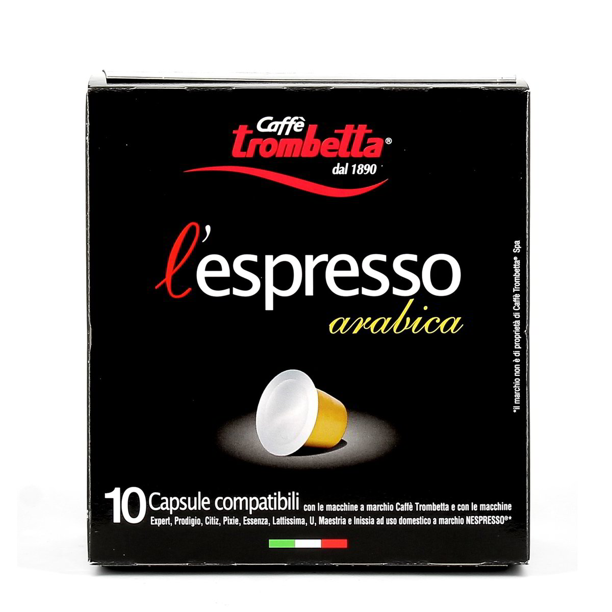 Caffè Trombetta L'espresso Arabica 10 pezzi - 55 g totali