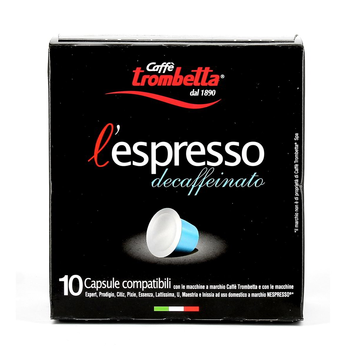 Caffè Trombetta L'espresso Decaffeinato 10 pezzi - 55 g totali
