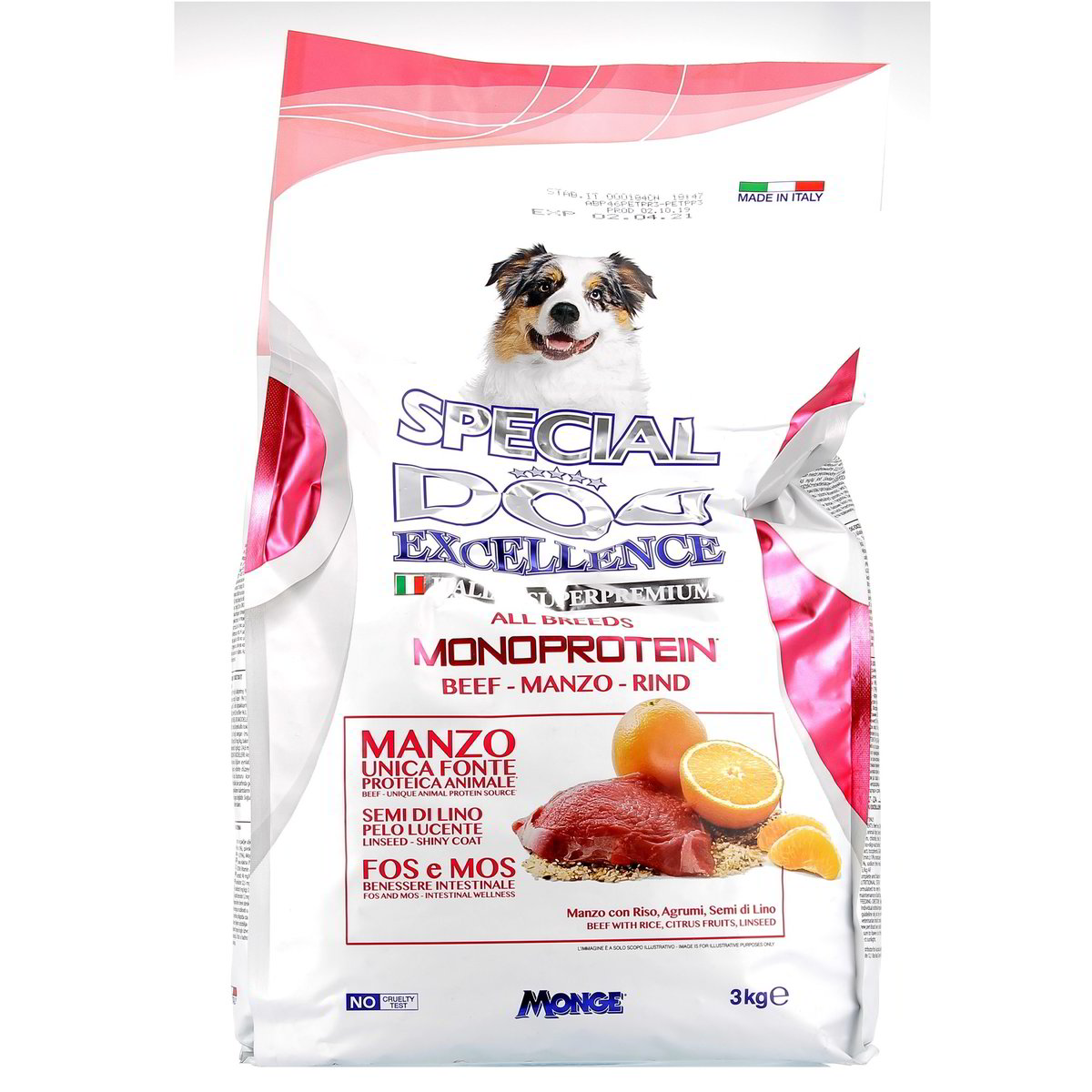 Special DOG Excellence Monoprotein Manzo 3 kg