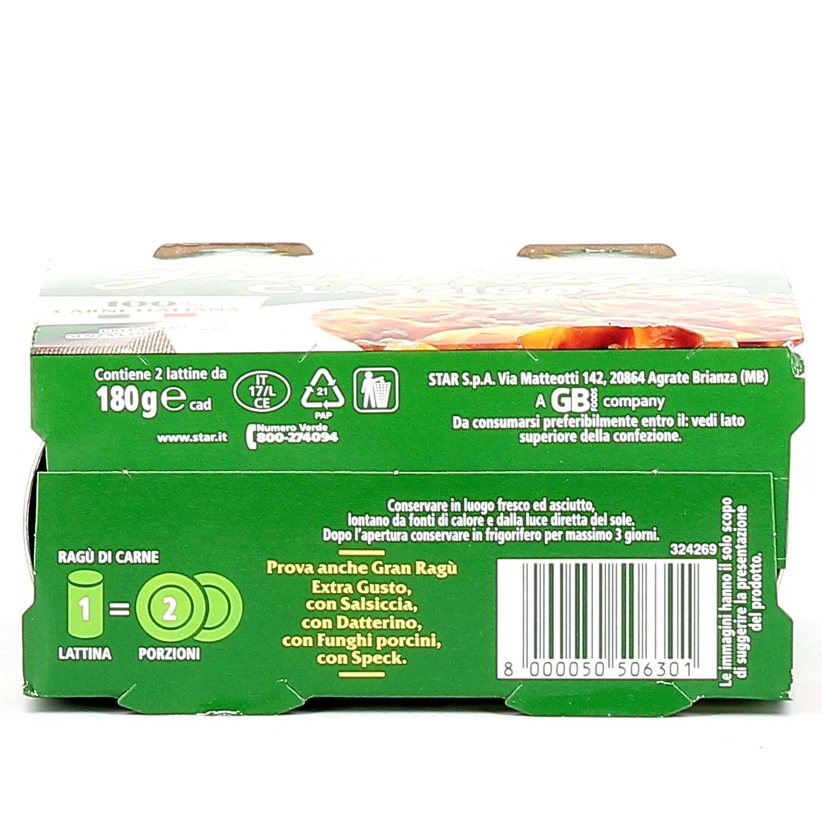 Star Gran Ragù Classico 2x180 g — immagine 3
