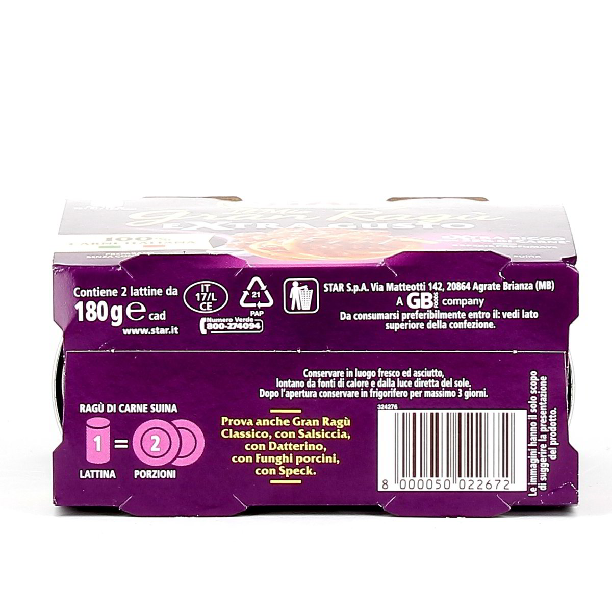 Star Gran Ragù Extra Gusto 2x180 g — immagine 3