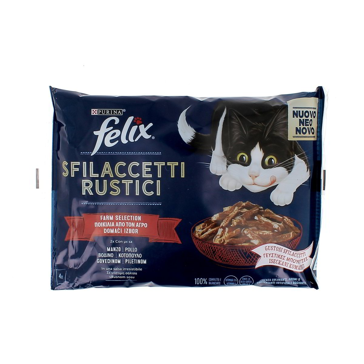 Felix SFILACCETTI RUSTICI MANZO E POLLO x4 320 g