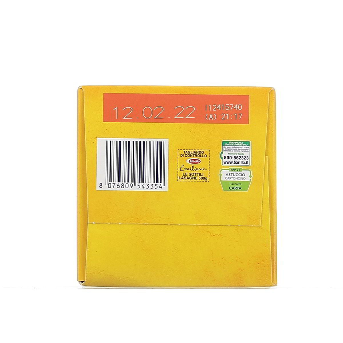 Barilla Emiliane Le Sottili Lasagne 500 g — immagine 3