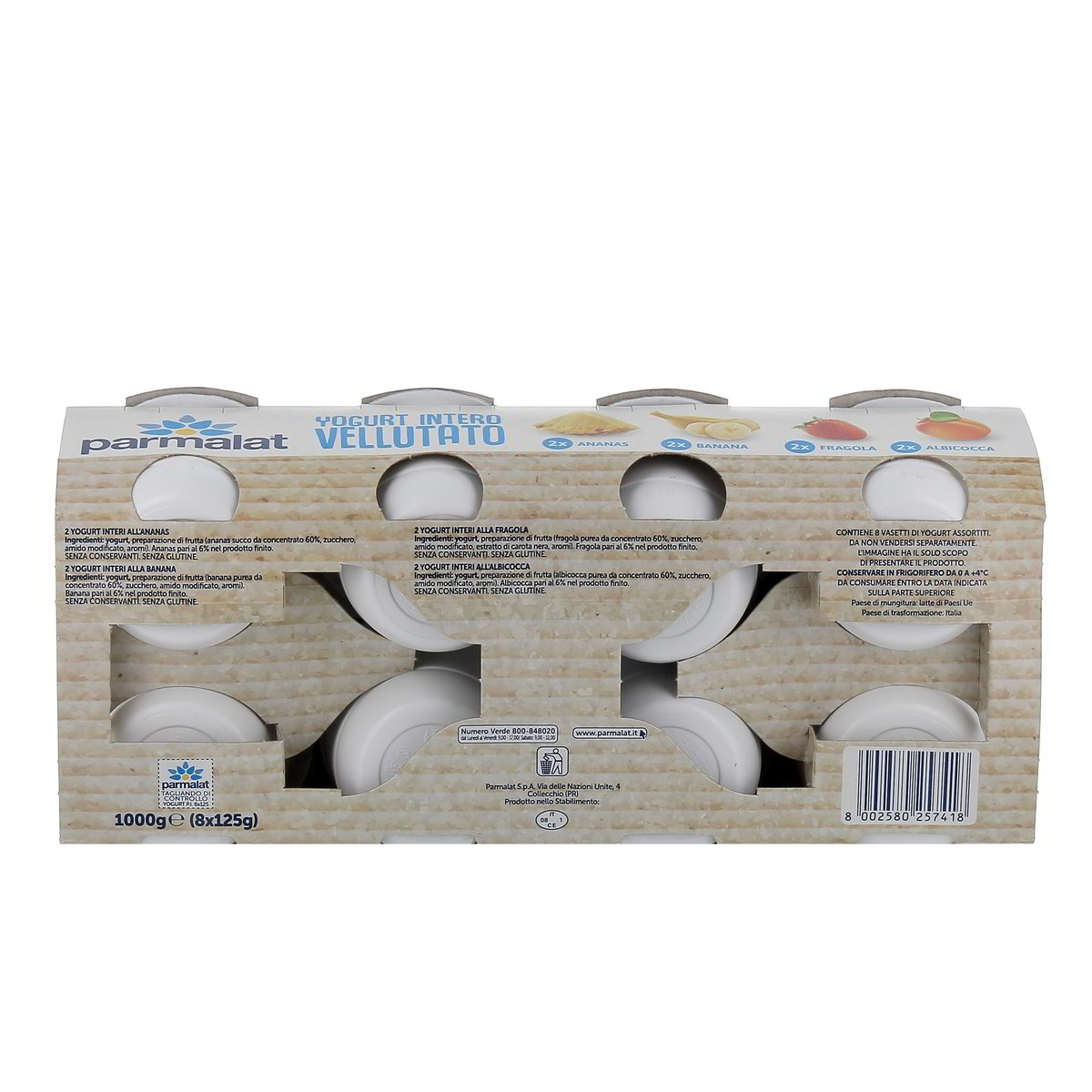 Parmalat Yogurt Intero Gusti Assortiti 8x125 g — immagine 3