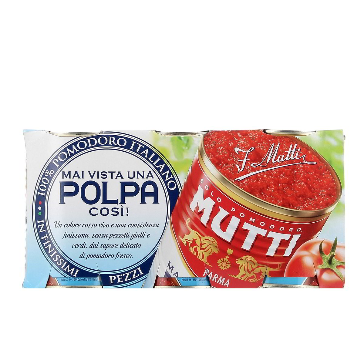 Mutti Polpa 100% Pomodoro Italiano 3x400 g