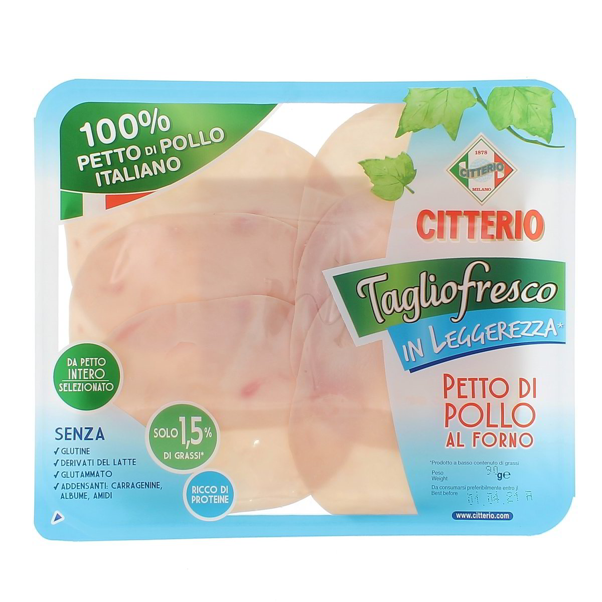 Citterio Petto Di Pollo Al Forno Taglio Fresco 90 g