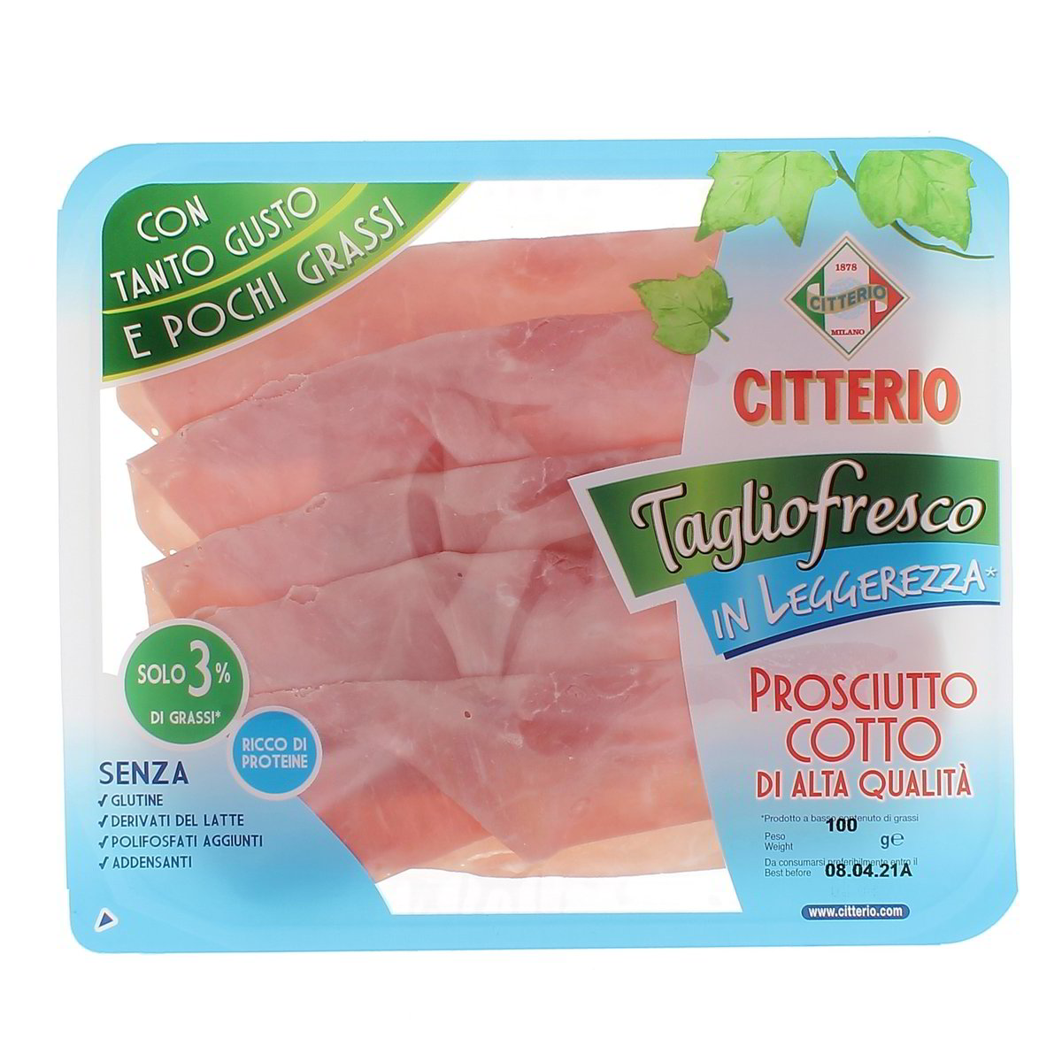 Citterio Prosciutto Cotto Taglio Fresco 100 g