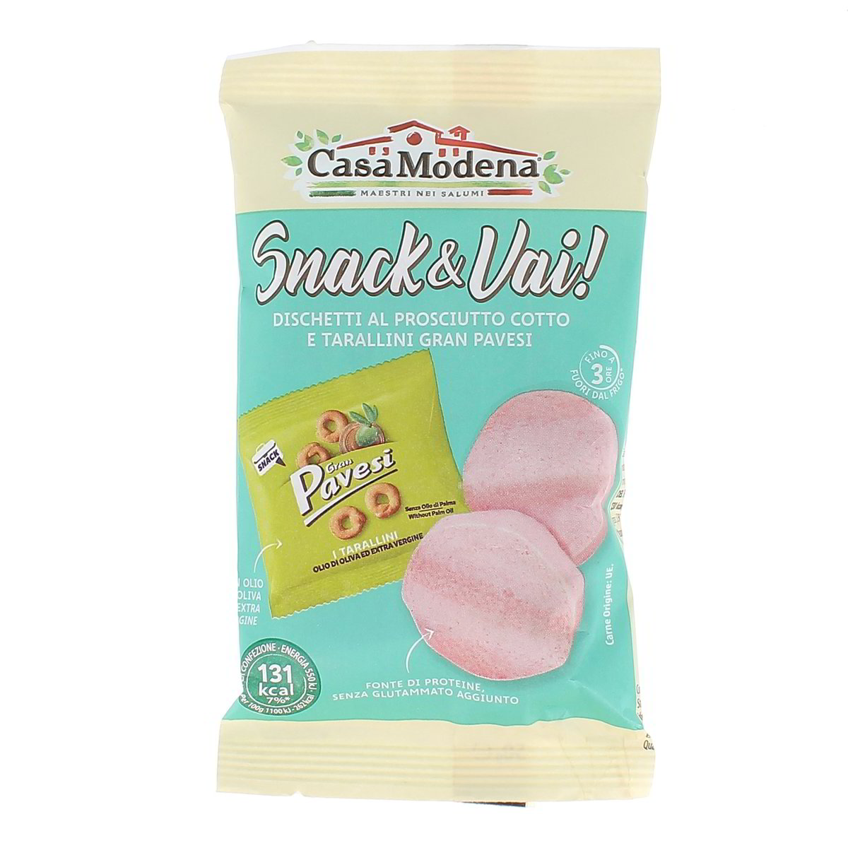 Casamodena Snack & Vai! Dischetti Al Prosciutto Cotto E Tarallinii Gran Pavesi 50 g