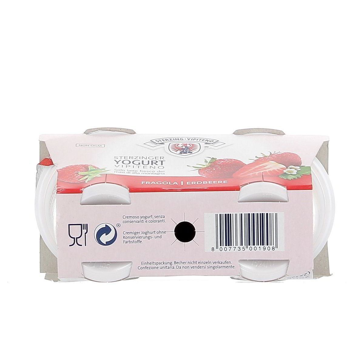 Sterzing Vipiteno Yogurt Intero Alla Fragola 2x125 g — immagine 3