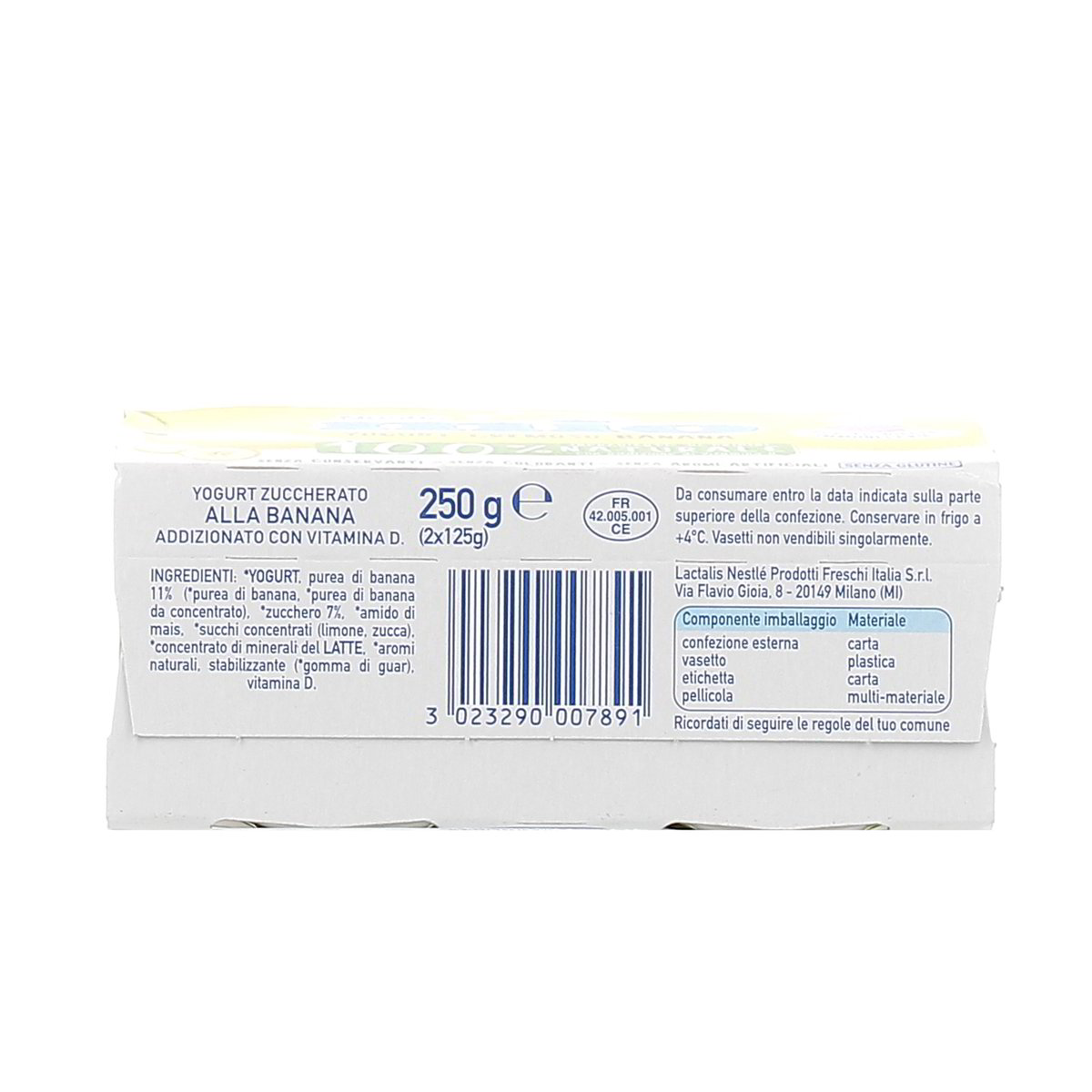 Nestle Mio Yogurt Cremoso Banana 2x125 g — immagine 3