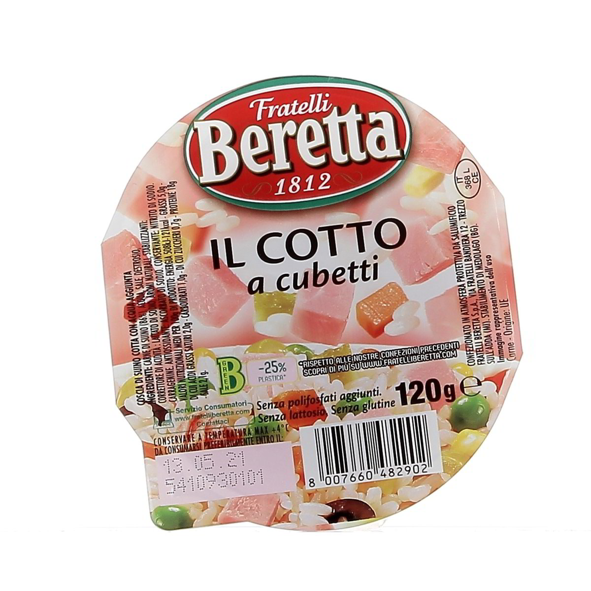 Beretta Prosciutto Cotto A Cubetti 120 g