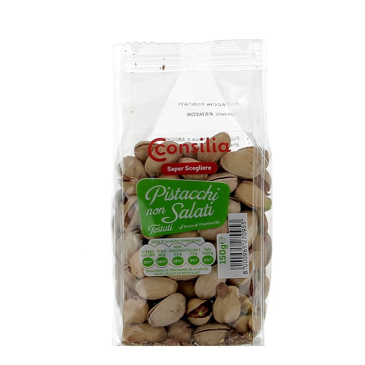 Consilia Pistacchi Tostati Non Salati 150 g