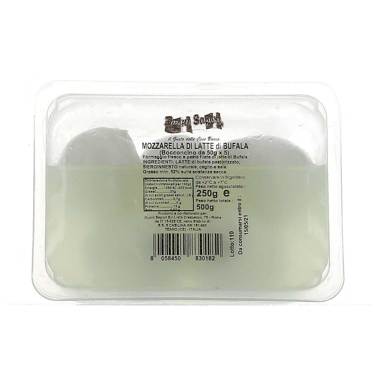 Buoni Sapori Mozzarella Di Latte Di Bufala Bocconcini 250 g