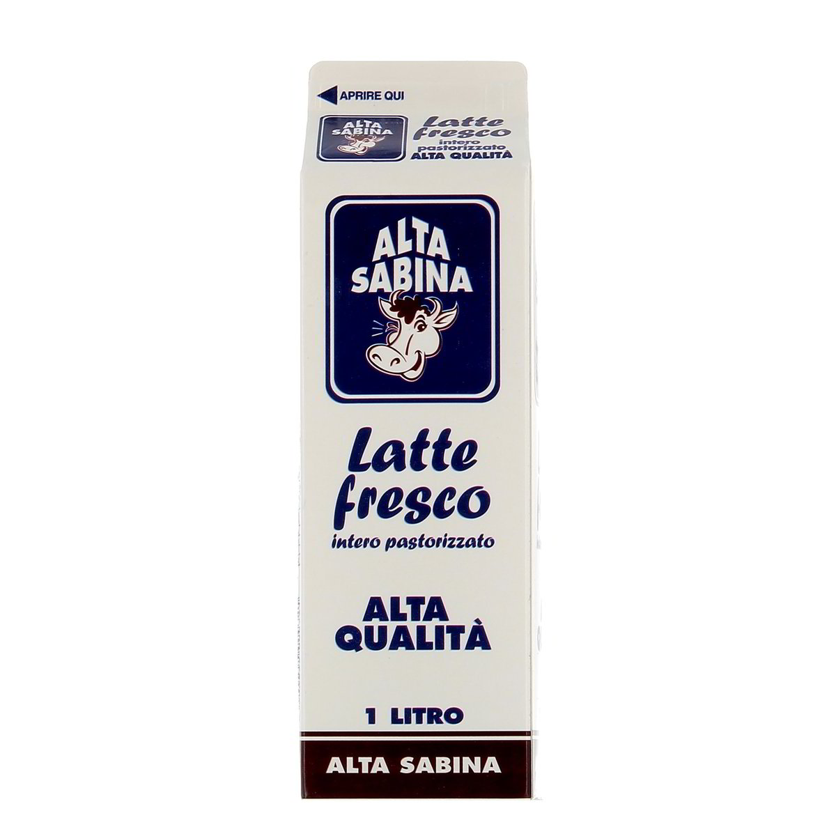 Alta Sabina Latte Fresco Intero Pastorizzato Alta Qualità 1 l Conservare in frigorifero