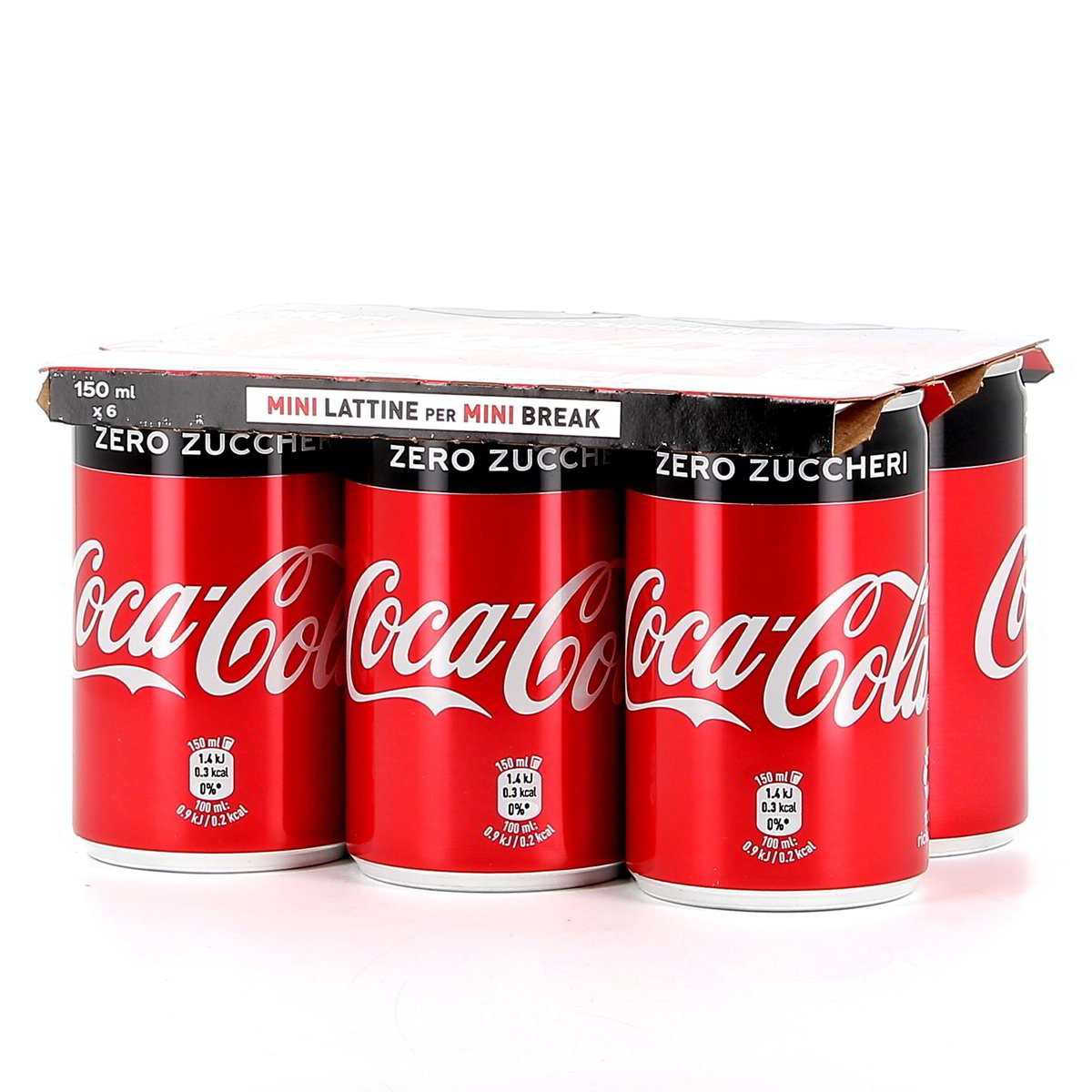 Coca-Cola Zero Mini Lattina 6x15 cl
