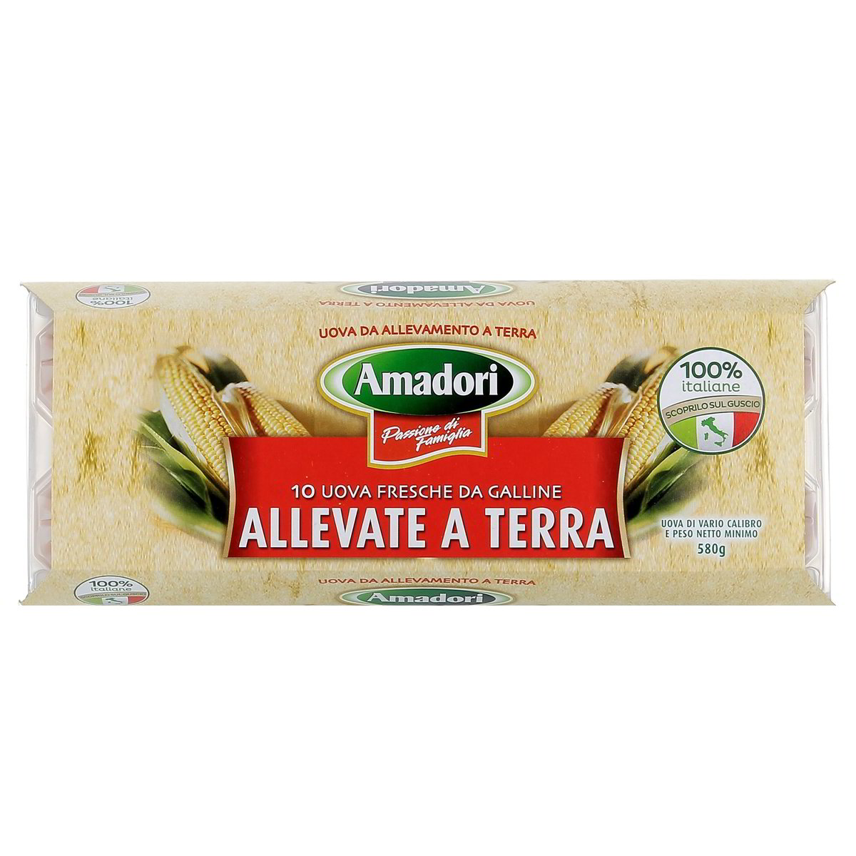 Amadori Uova Fresche Da Galline Allevate A Terra 10 uova - 580 g