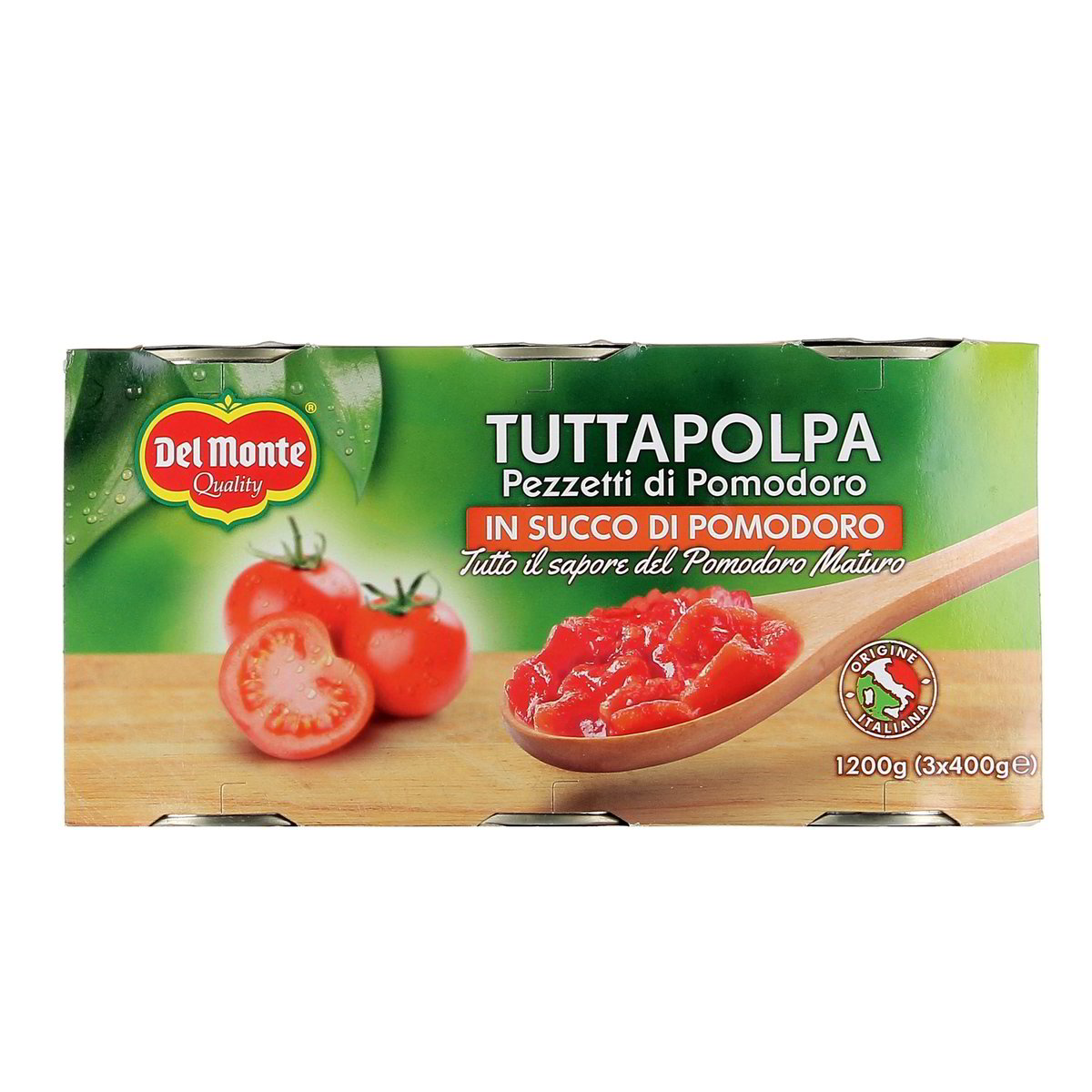 DEL Monte Tuttapolpa 3x400 g - sgocciolato 3x240 g