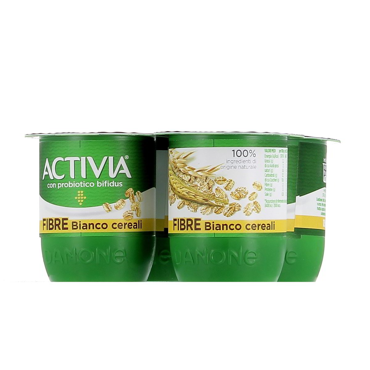 Danone Activia Fibre Bianco E Cereali 4x125 g
