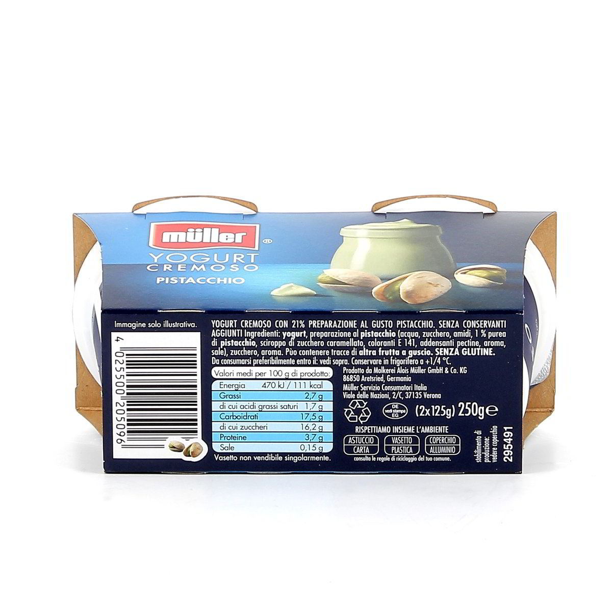 Müller Yogurt Cremoso Pistacchio 2x125 g — immagine 3